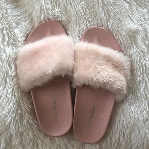 Pink Steve Madden slippers